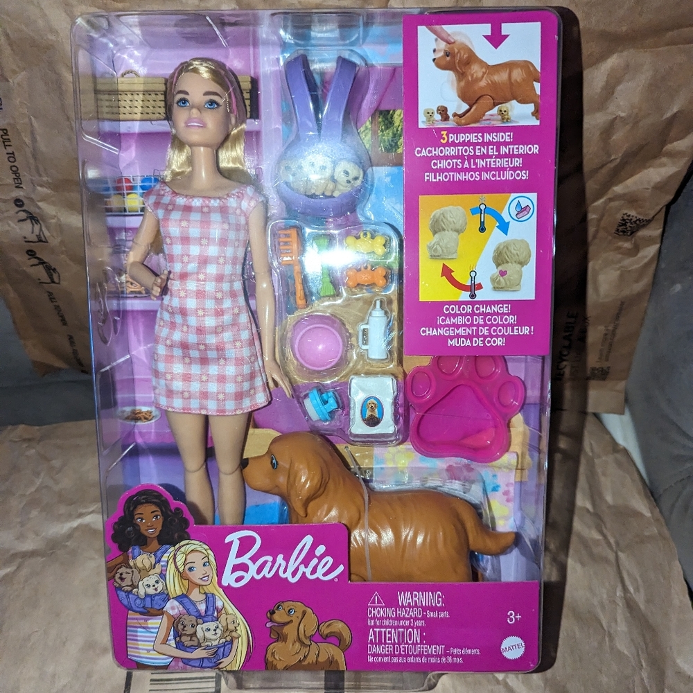 Barbie dog and puppies